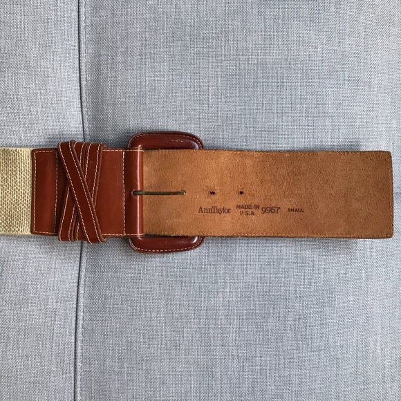 Ann Taylor elastic & Leather Wide Belt - Picture 4 of 6